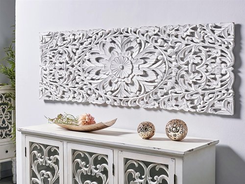 panel tallado madera blanca de 150