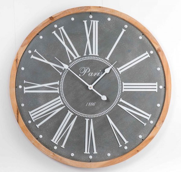 Reloj madera pared  de 80 cm