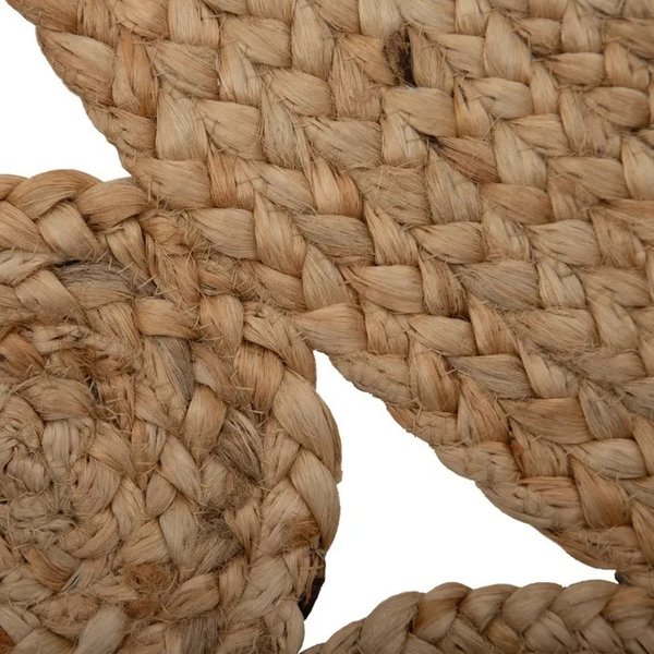 Alfombra natural yute trenzado artesanía