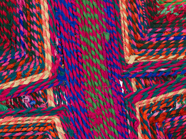 Silla trenzado en cuerda algodón colores