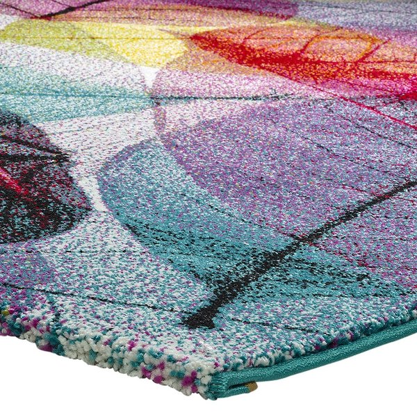 alfombra hojas colores