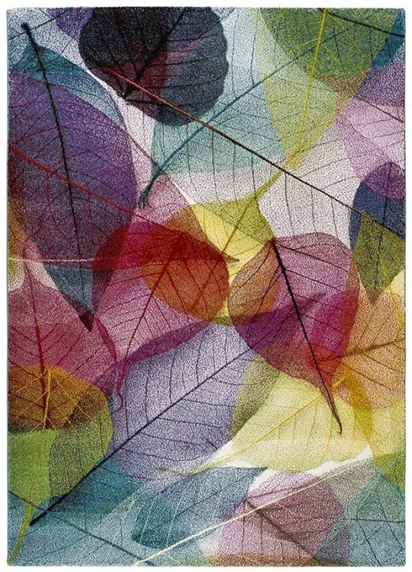 alfombra hojas colores