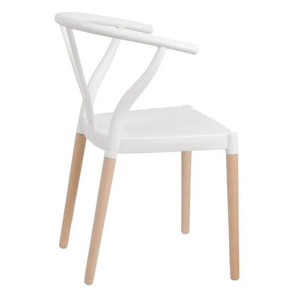 sillas colonial blanca polipropileno ( 2 unidades )