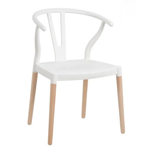 sillas colonial blanca polipropileno ( 2 unidades )