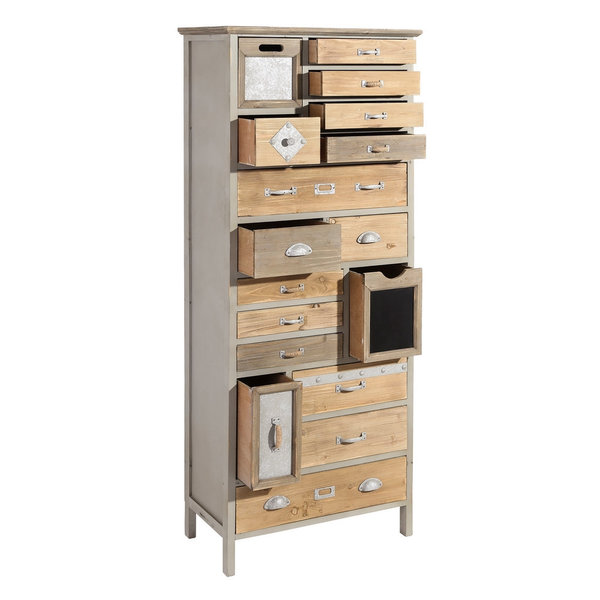 Mueble auxiliar madera gris
