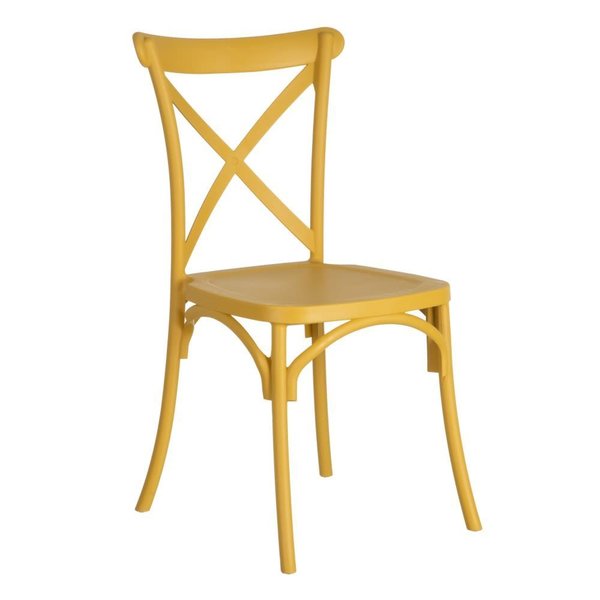 sillas cruceta en polipropileno colores (4 unidades )