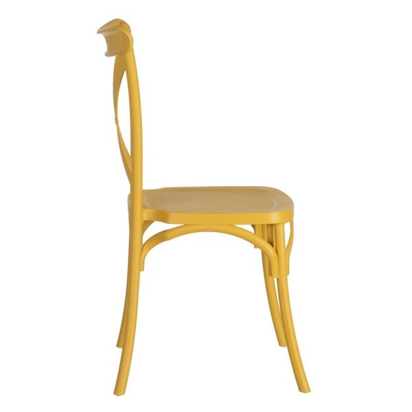 sillas cruceta en polipropileno colores (4 unidades )