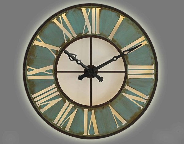 Reloj pared con luz de 108 diámetro