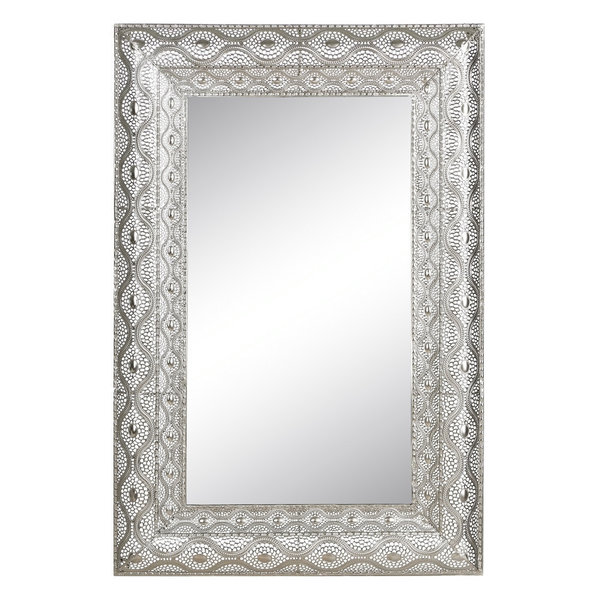 espejo plata arabesco