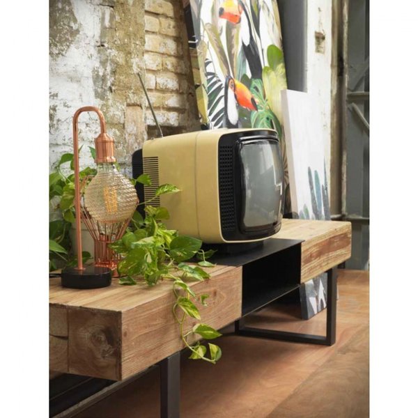 mueble tv madera rustica