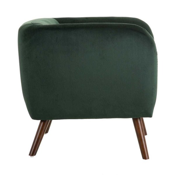 sillón terciopelo verde oscuro