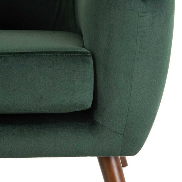 sillón terciopelo verde oscuro