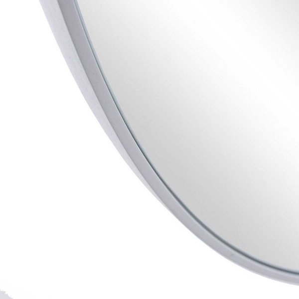 Espejo blanco  redondo hierro 90 cm