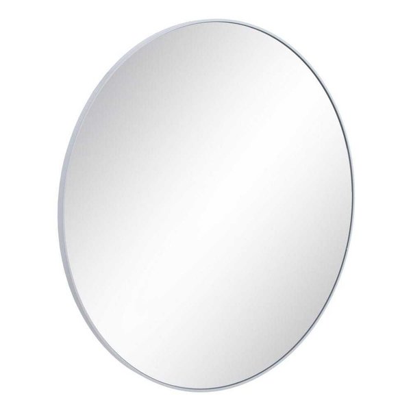 Espejo blanco  redondo hierro 90 cm