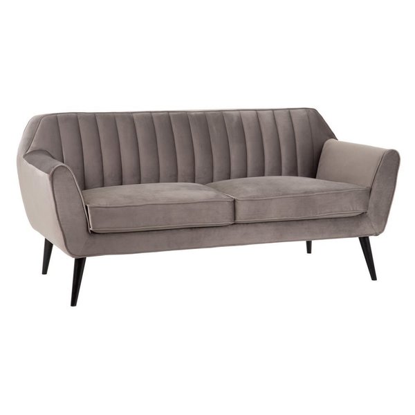 sofá terciopelo gris