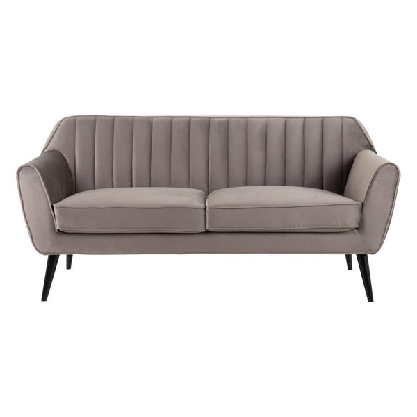 sofá terciopelo gris