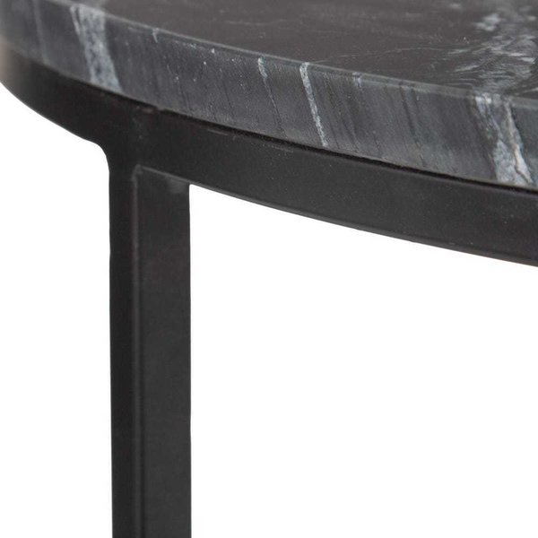 mesa baja mármol negro