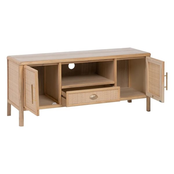 Mueble tv madera natural