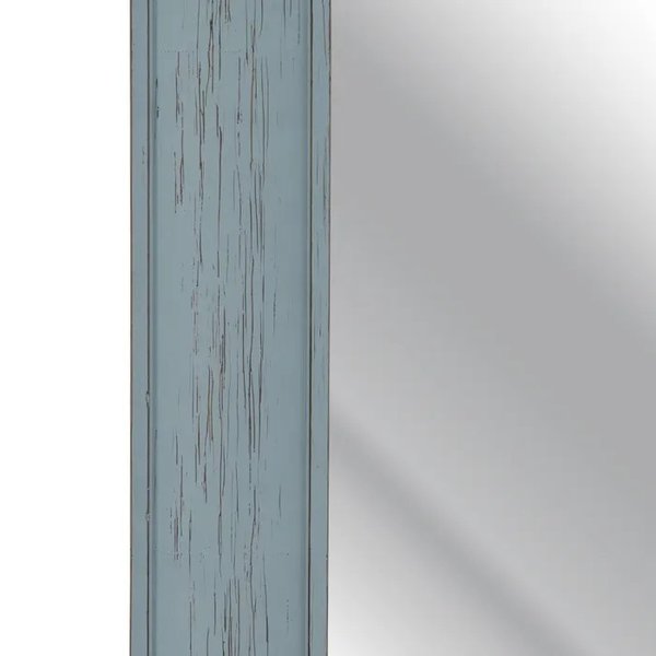 Espejo vestidor de madera azul